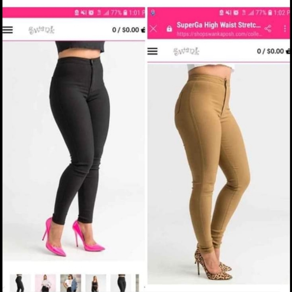 2 Pants Black and Tan